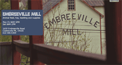 Desktop Screenshot of embreevillemill.com