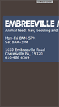 Mobile Screenshot of embreevillemill.com