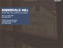 Tablet Screenshot of embreevillemill.com